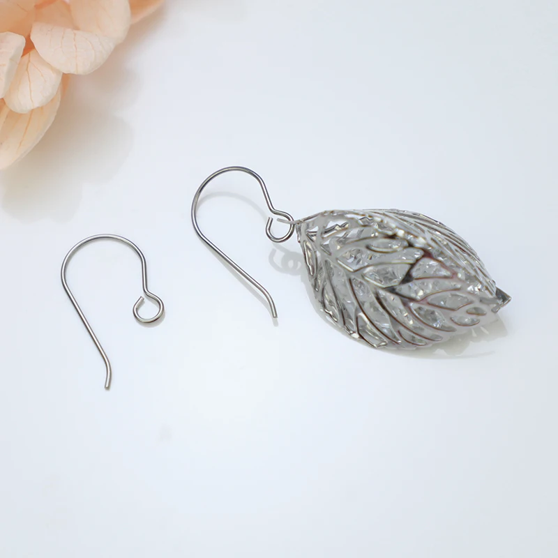 Titanium ear hook manufacturers wholesale earring wires accessories gr 23 Hypoallergenic earring hooks