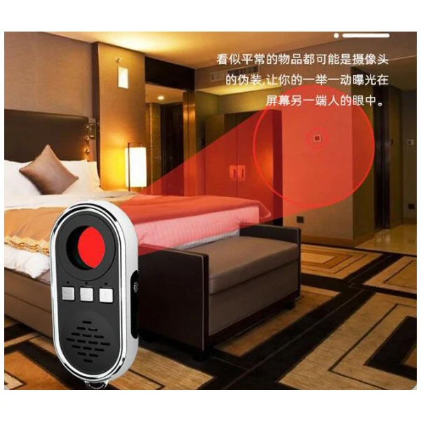 RF Scanner Detector Spy Camera Detector Anti-spy Camera GSM Audio Bug Finder GPS Signal Lens RF Detector