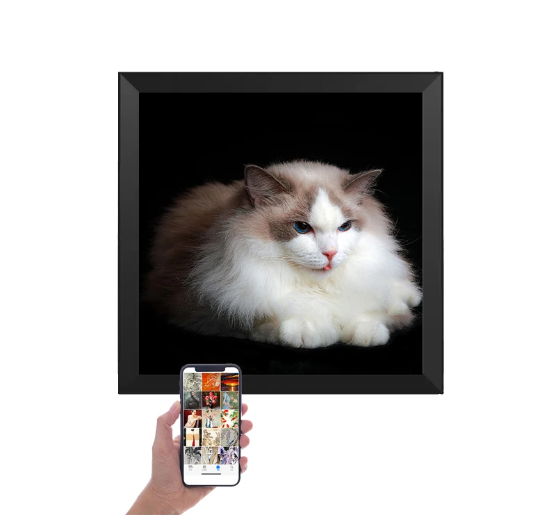 IPS 1080*800 lcd экран smart wifi большие квадратные видеорамки для цифровых фотографий