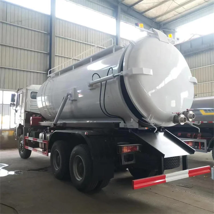 Best Shacman 6*6 heavy load 20 CBM Sewage suction truck Vacuum truck sewage sucking vehicles fecal suction vehicle