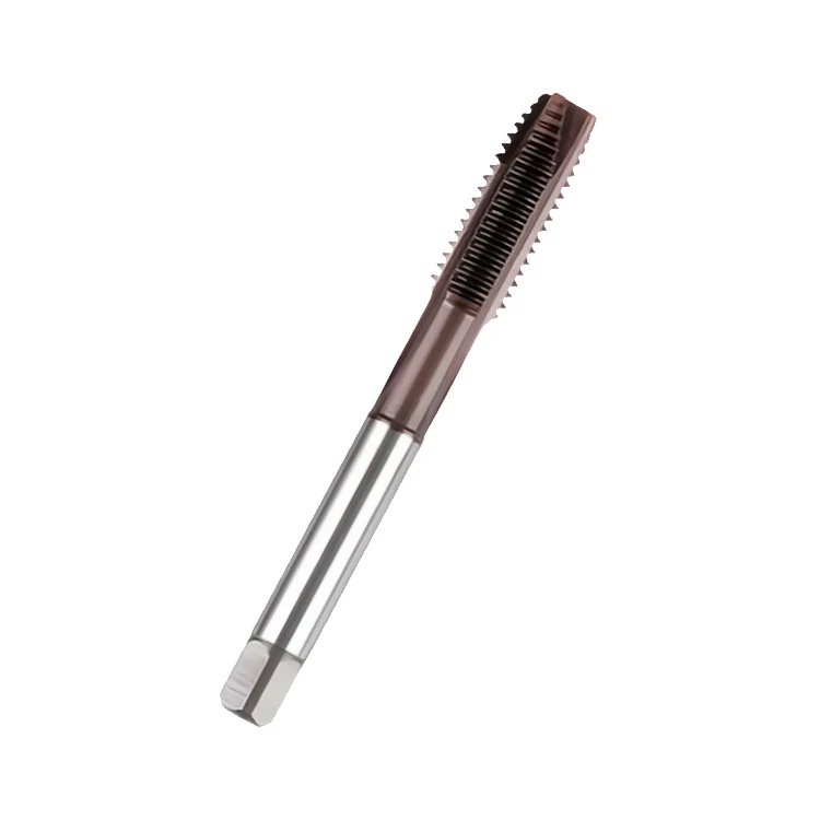 JIS-POT YC-200 Coating HSS Tap Machine Spiral Point Straight Fluted Screw Thread For Nonferrous Metals