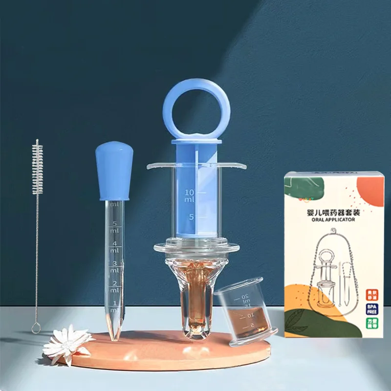 Wholesale Anti Choking Baby Oral Feeding Syringe Feeder Baby Medicine Dispense Syringe Pacifier Silicone Baby Medicine Feeder