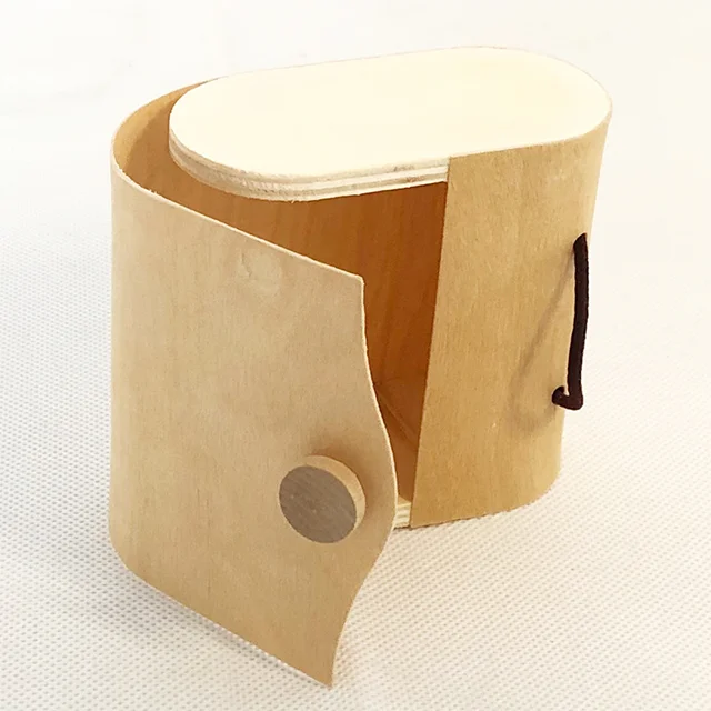 Wholesale Cylindrical Cork Business Card Box Vintage Jewelry Box Tea Box