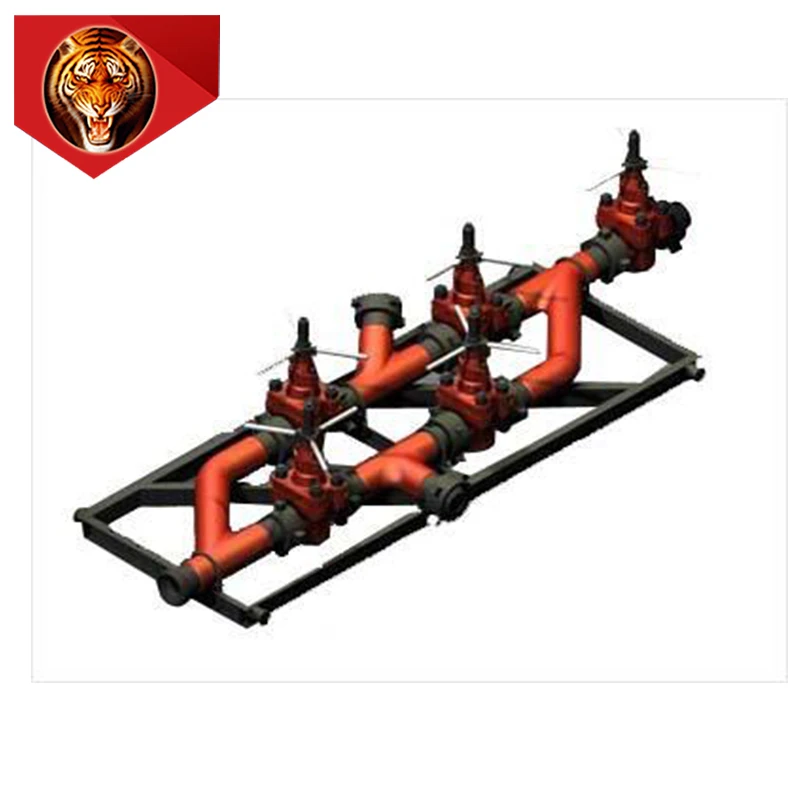 Tigerrig high quality efficient customizable drilling mud manifold for oil wellhead control of drilling rig