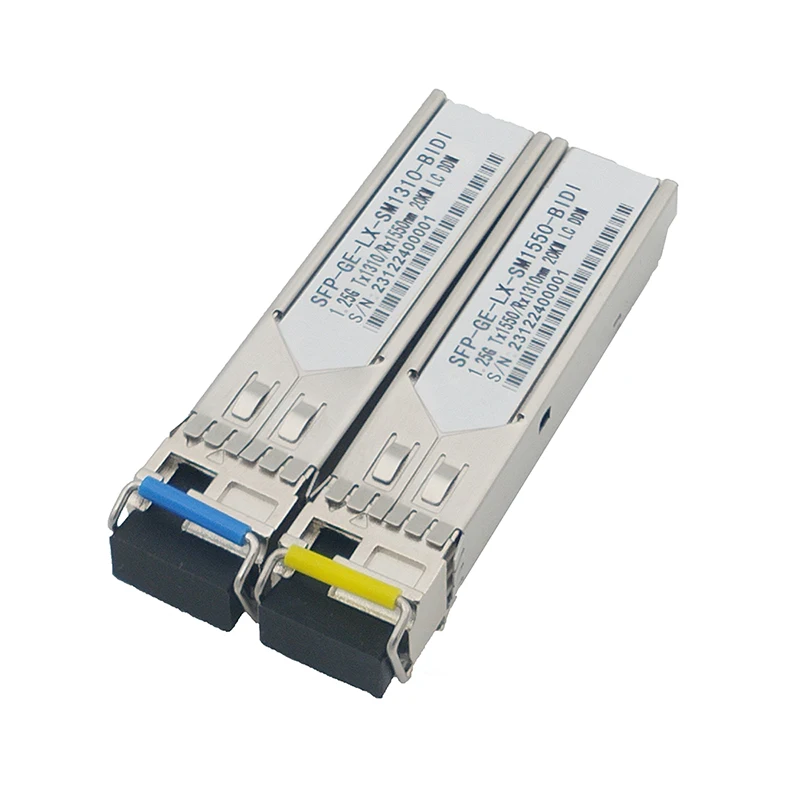 100Mbps 1.25G 10G sfp module 20km Transceiver Bidi Single Dual Mode lr sr Fiber Optic SFP Module 1pair