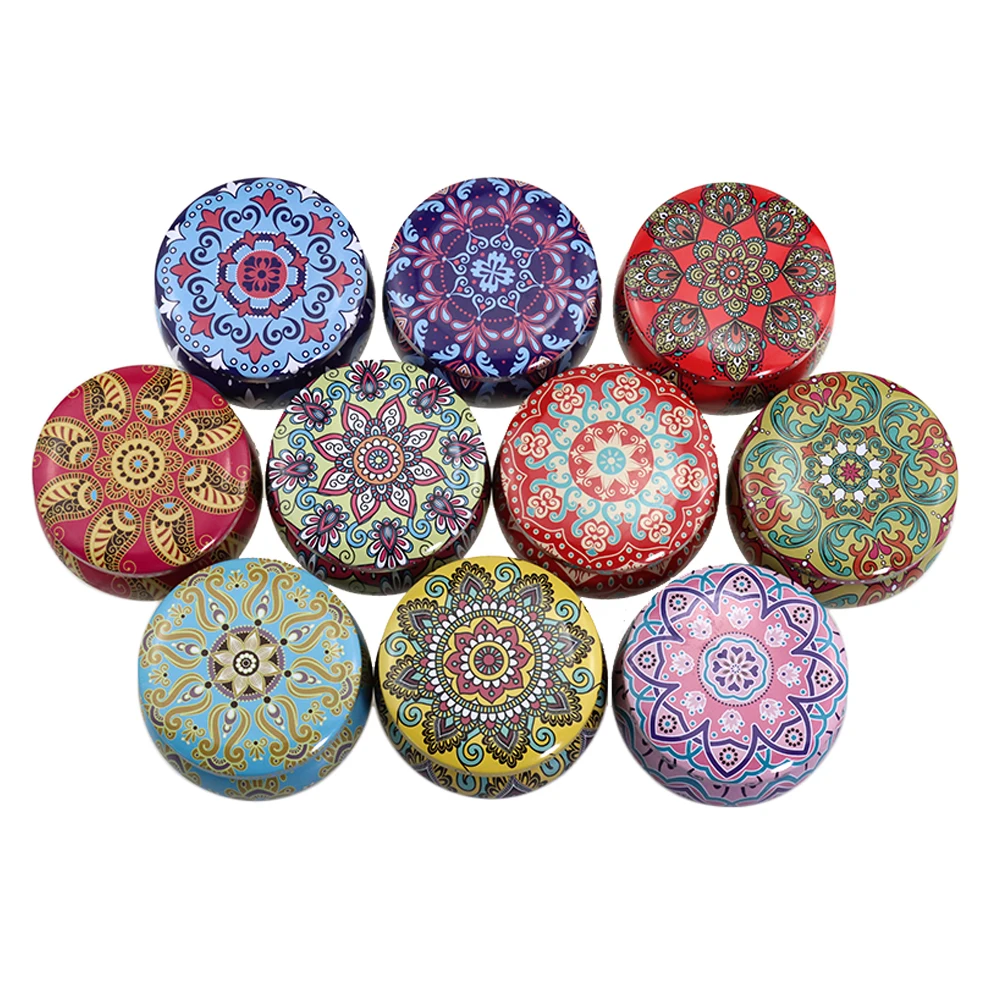 Luxury Round Metal Gold Empty 4 Oz Candle Tea Gift Mint Tin Container