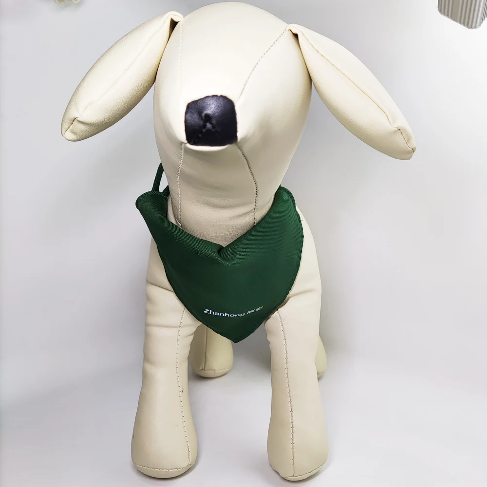 Custom Size Fashion Cooling Silk Screen Printing Sublimation Blank Triangle Pet Scarf Collar Dog Bandana With Logo