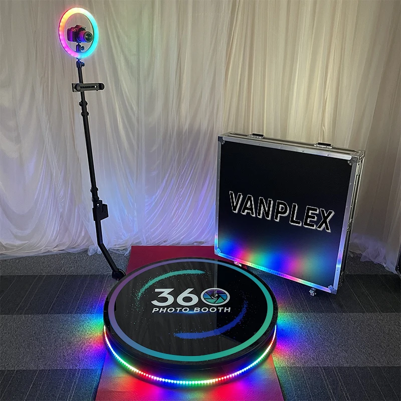 2024 new model 32inch 360 selfie photo booth video shooting 360 degree camera booth photobooth 360 for party and event