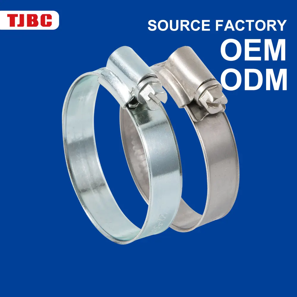 W1 iron worm gear british type welding metal hose clamp