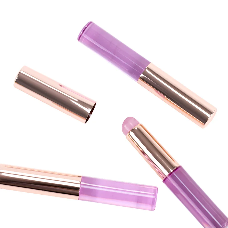 Lip Brush Silicone Lip Applicator Reusable Lip Mask Lipgorss Silicone Makeup Brush with Dust Free Cap