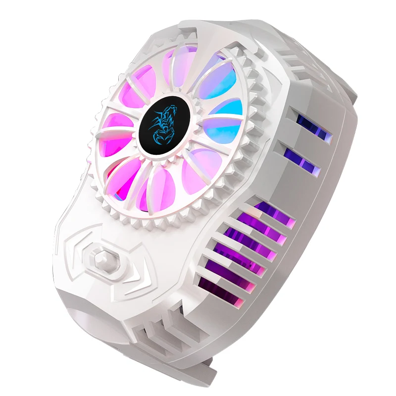 Portable Mini Cooling Air Fan Radiator Semiconductor Gaming Mobile Cell Phone Cooler for Playing Games Watching Videos