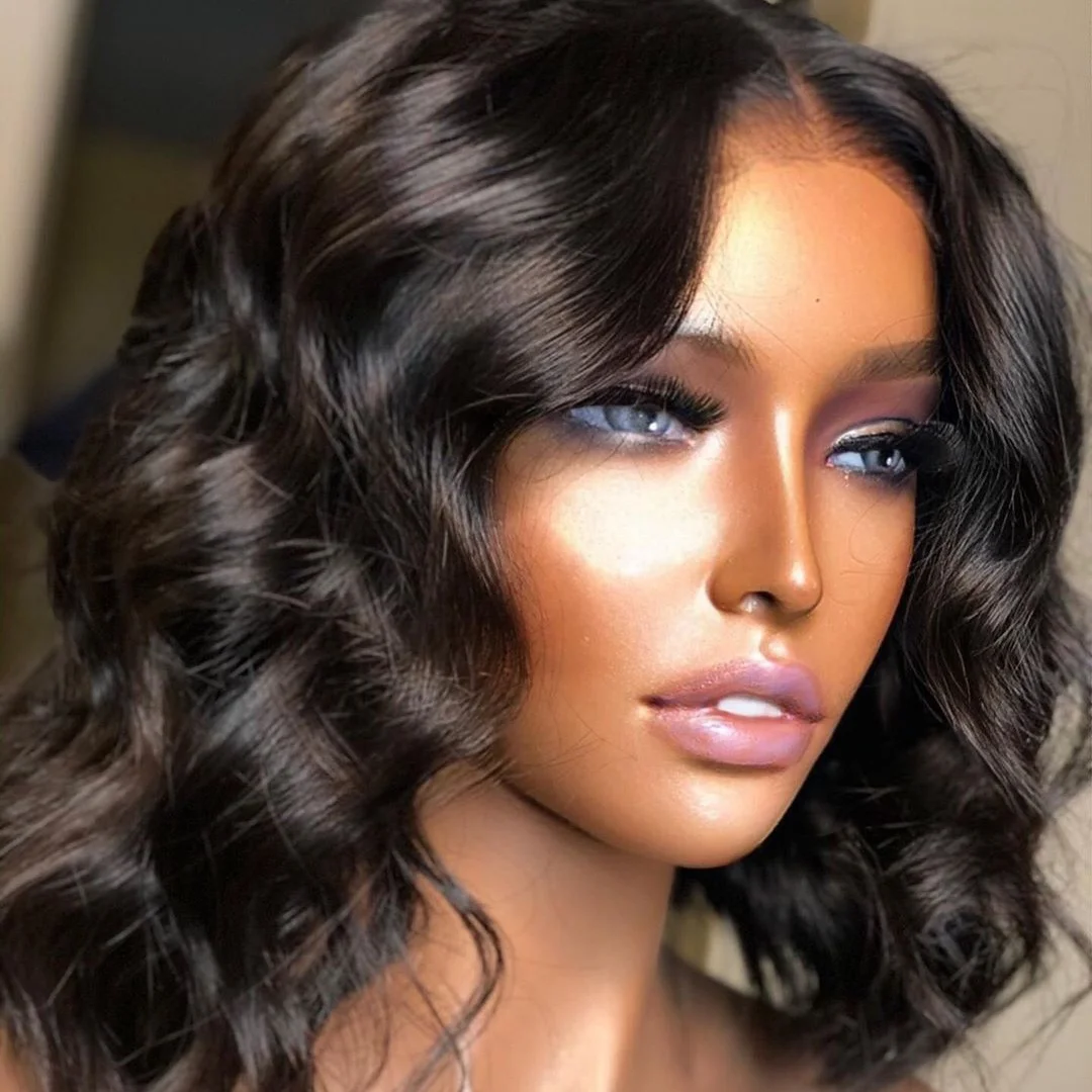 Transparent Lace Front Wigs 100 Unprocessed Virgin Brazilian Straight Human Hair 13*4 Lace Frontal Wig Pre Plucked