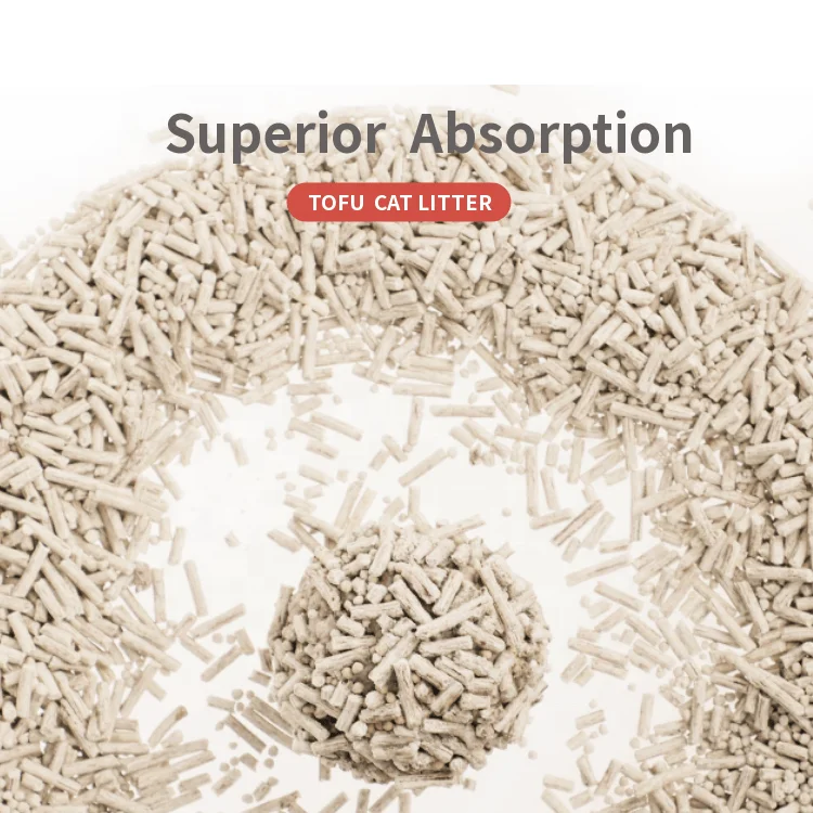 Fast high Absorption Plant Pea Fiber Kitty Litter worlds best Tofu cat litter