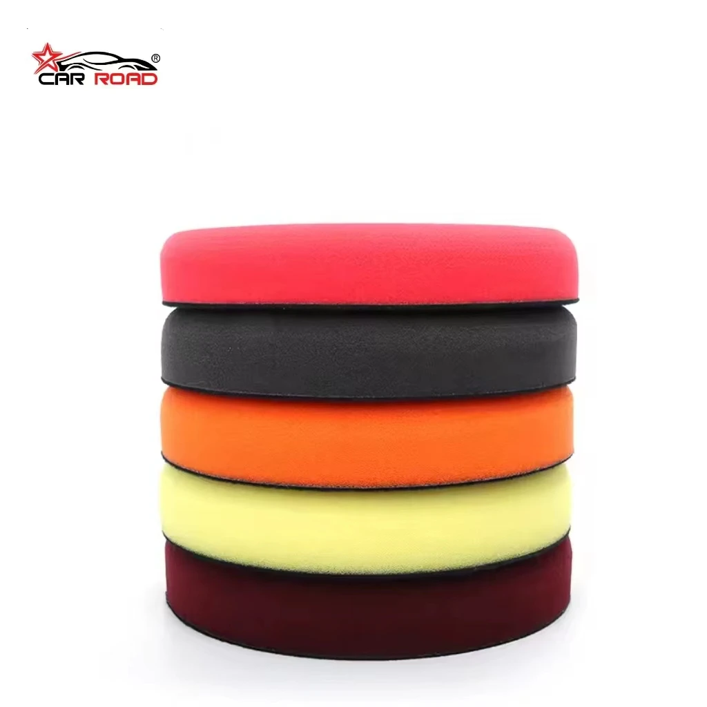 Chinese factory yellow flat car polishing pad with strong durable foam for RO/DA/RO polishing machine