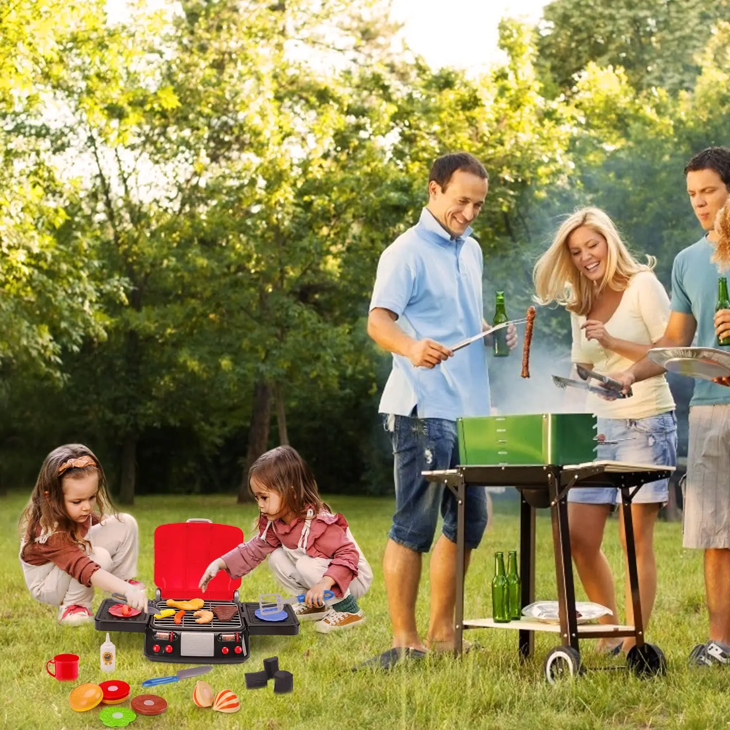 WANHUA baby big bbq открытый деревянный другие игрушки для дошкольного возраста кухонные