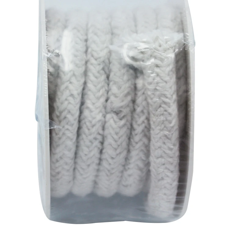 
Refractory Heat Insulation Ceramic Fiber Sealing Braided Round Rope 