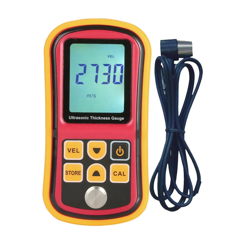 1.2~220mm low price ultrasonic thickness meter with 4-digital LCD display GM100/GM100+/GM130 ultrasonic thickness gauge