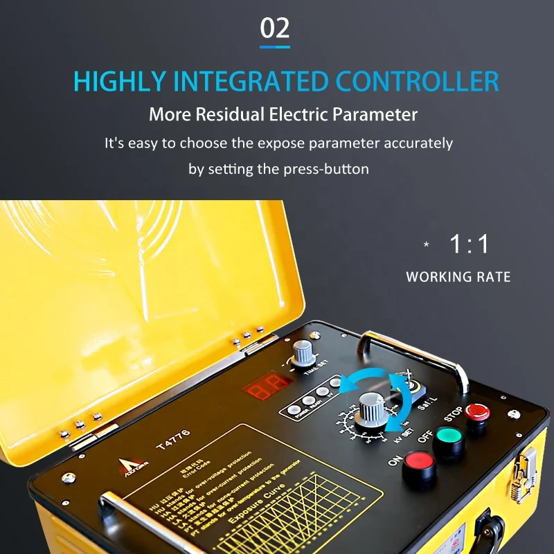 XXQ-1605 portable x-ray flaw detector 160kv Directional glass X-ray tube inspection casting x ray ndt testing welding xray