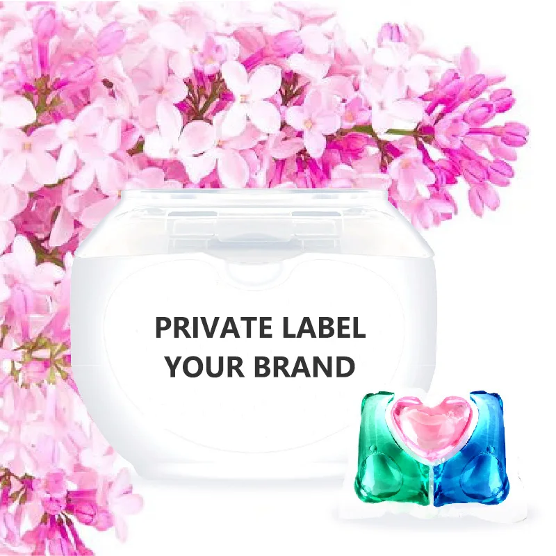 Hot selling products eco-friendly wholesale oem baby  laundry pods detergent for washing clothes cleaning supplies