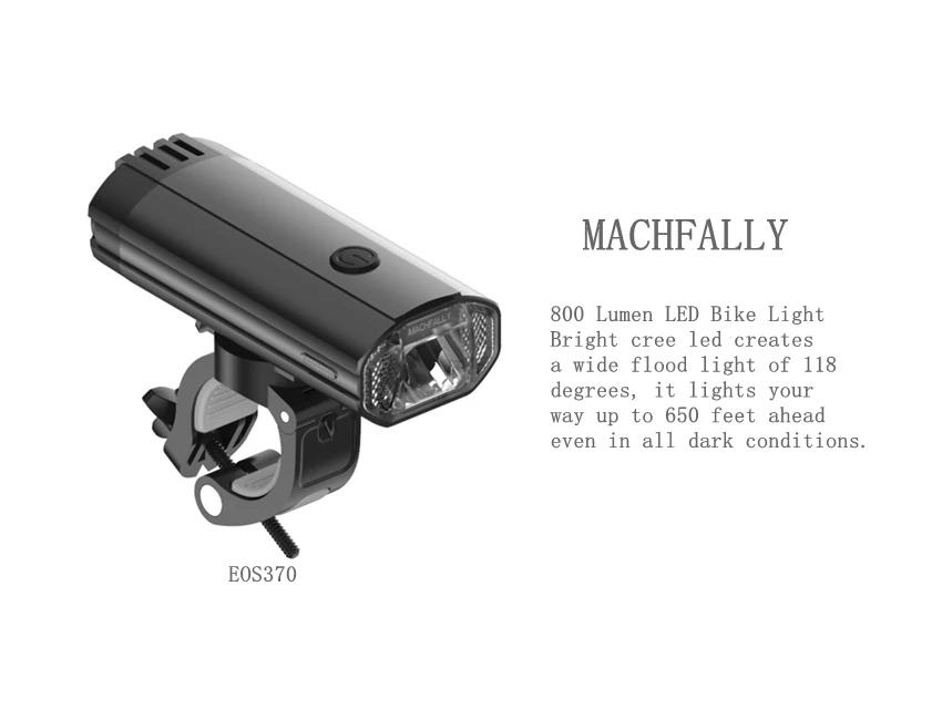 Machfally Bicycle Accessories USB Rechargeable Bike Light