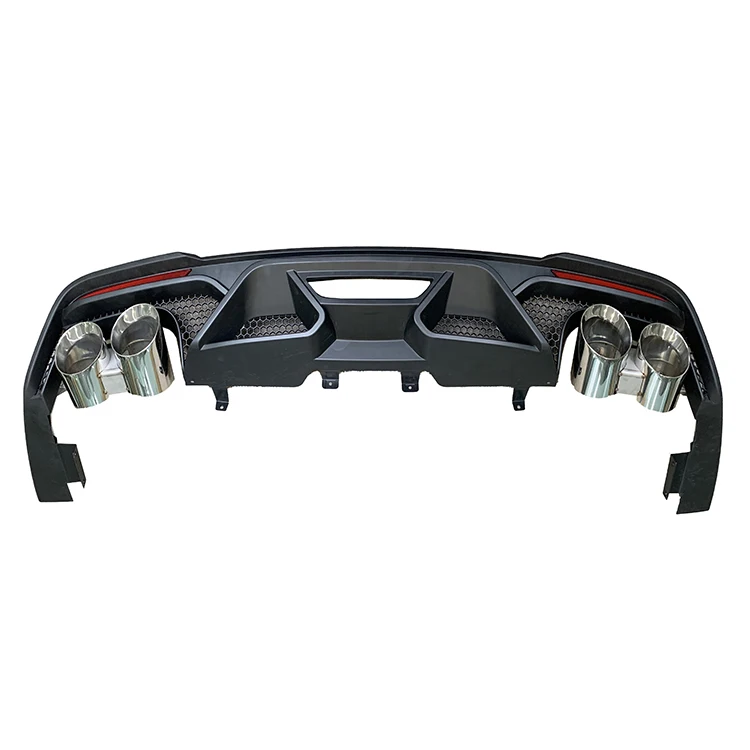 Стильные аксессуары для корпуса бампера автомобиля GT500 из полипропилена, задний диффузор для Mustang 2018-2022