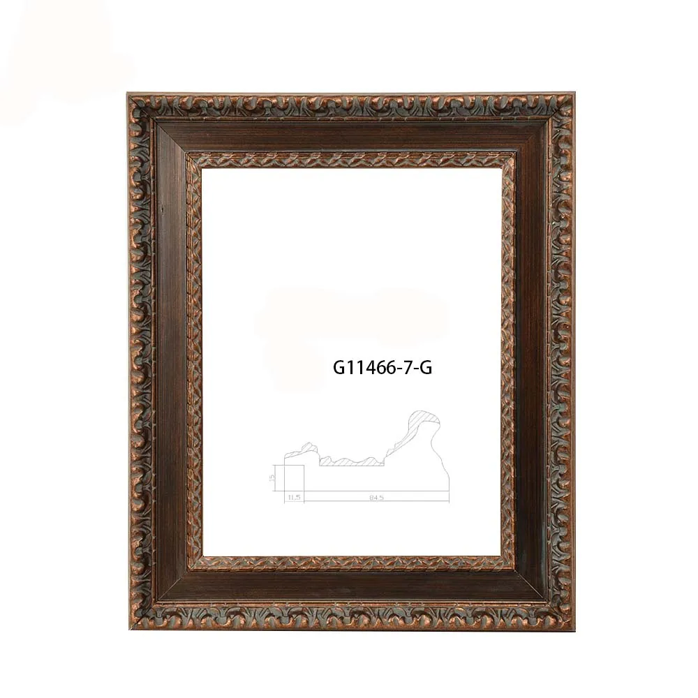 Custom Classical Solid Wood Oil Painting Frames Baroque Wooden Picture Photo Frame