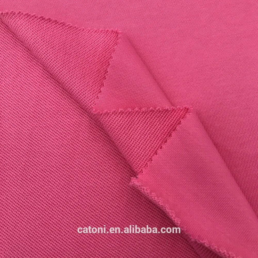 
High Quality 380GSM French Terry Fabric 100% Cotton Terry Fabric, Fleece Knitted Cotton Fabric for Hoodie 