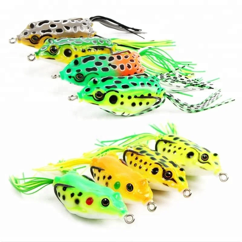 Palmer 110mm 14g anti bite lures fishing soft top water popping jump frog lure topwater fishing snakehead 30mm swimbait