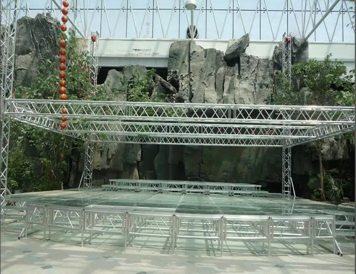 GS Popular Outdoor Concert Aluminum Alloy Stage and Truss Rigging Truss Lifting System Stage Podium