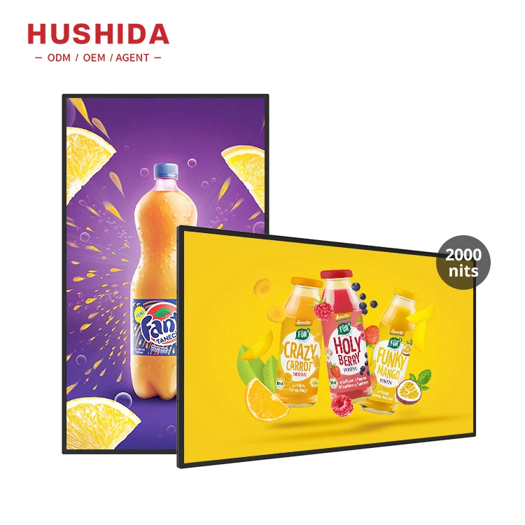 43 inch Indoor Shop Window Facing LCD Monitor Commercial Elevator Advertising Display Screen Smart TV Windows Digital Signage