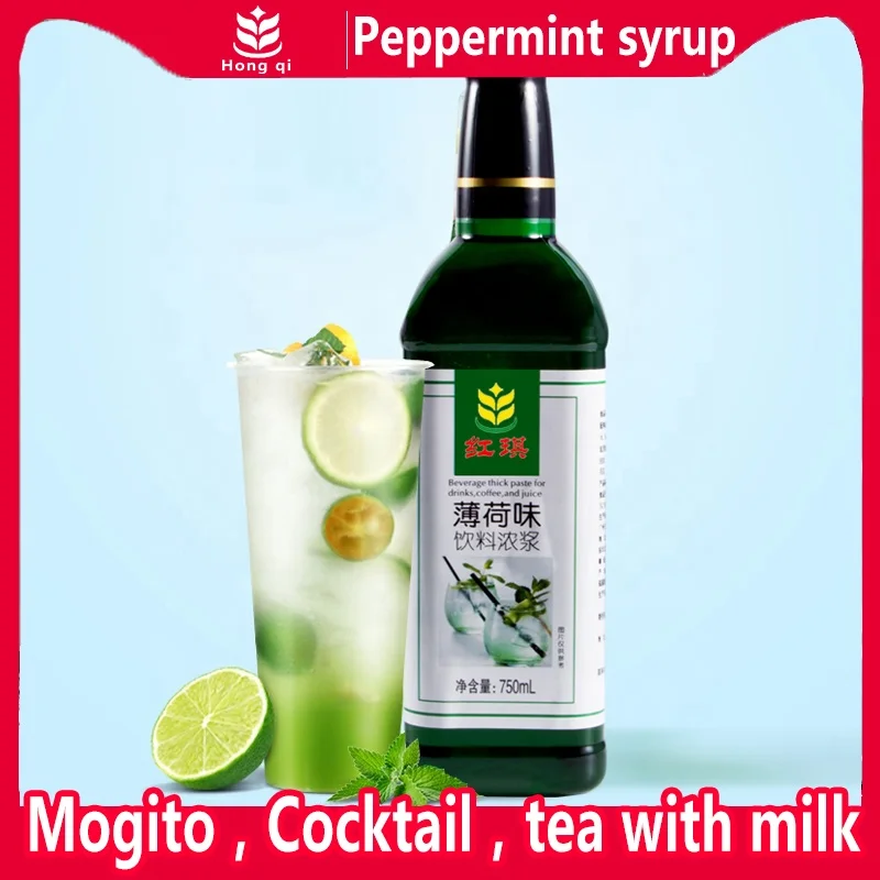 Concentrated Syrup Milk Tea Shop Raw Materials Peppermint Fruit Dew Bar Cocktail Special For Drinks Juice
