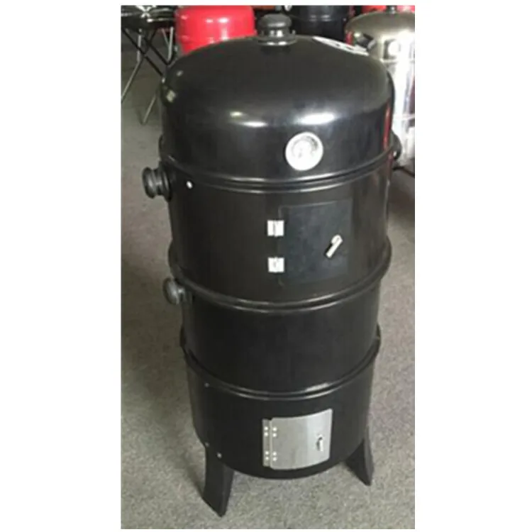 Smoke Charcoal Bbq Grill Vertical Bbq More Practical For Sausage Meat Cooking Smoker Grill With Thermometer