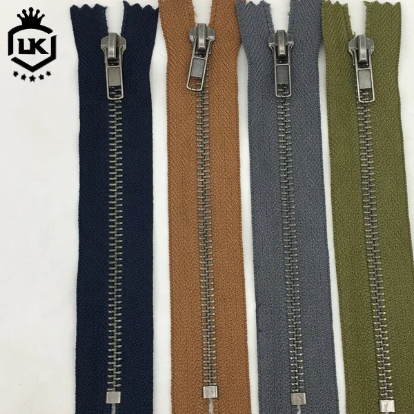 Wholesale 5# Close End Gold Metal Zipper Yg Jeans Zipper Slider Custom Jeans Jacket Men Zipper