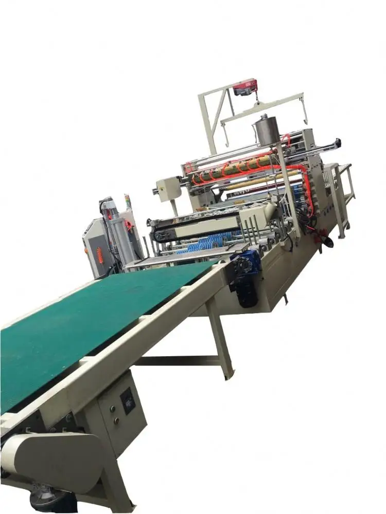automatic adhesive Woodworking WPC floor Wrapping Machine