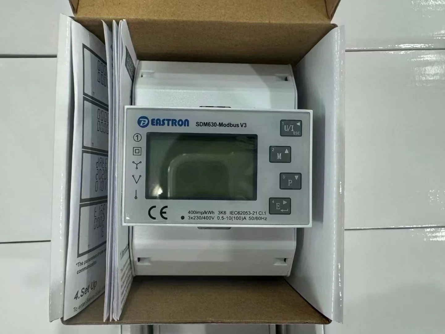 Трехфазный смарт-счетчик Growatt SDM630 MODBUS V3 простой в установке для домашнего использования