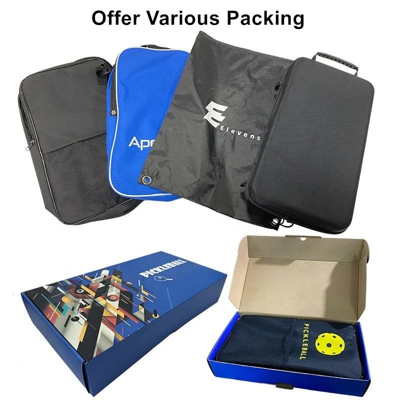 Lightweight Honeycomb Graphite Carbon Pickleball Paddle Racket Set