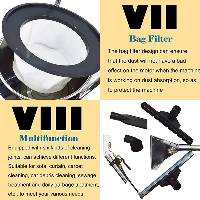 Professional Washing Sofa Dry and Wet Portable Steam Commercial Automatic Prices Carpet Cleaning Machine