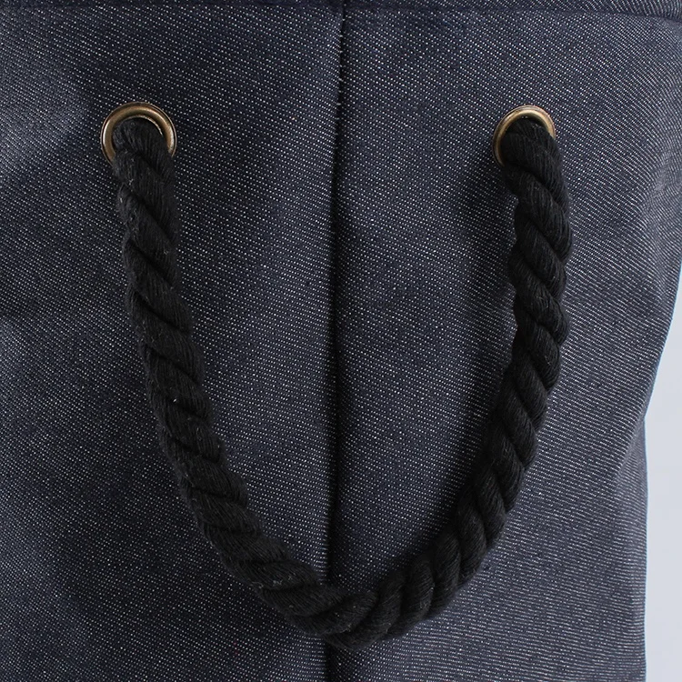 Custom design large capacity fabric foldable collapsible laundry basket