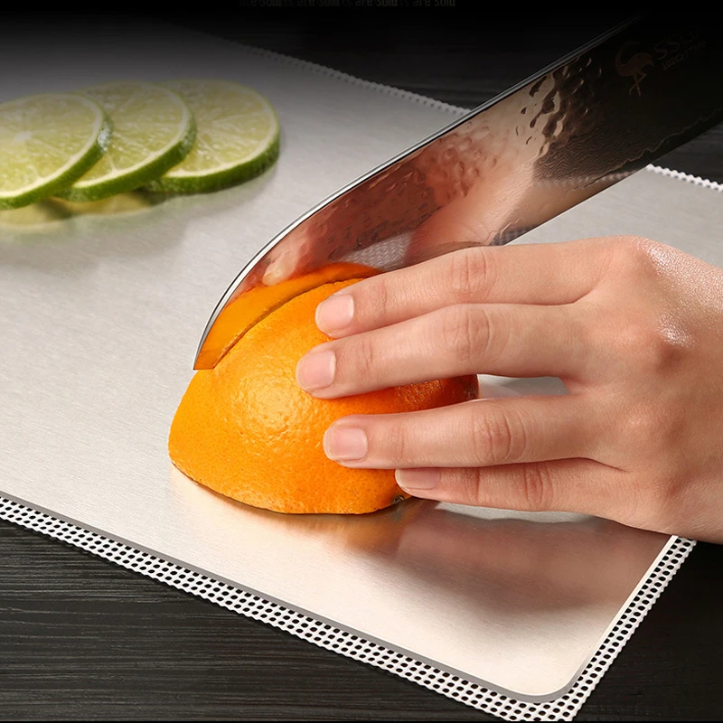 Stainless steel vegetable fruit cutting chopping board stainless steel cutting board