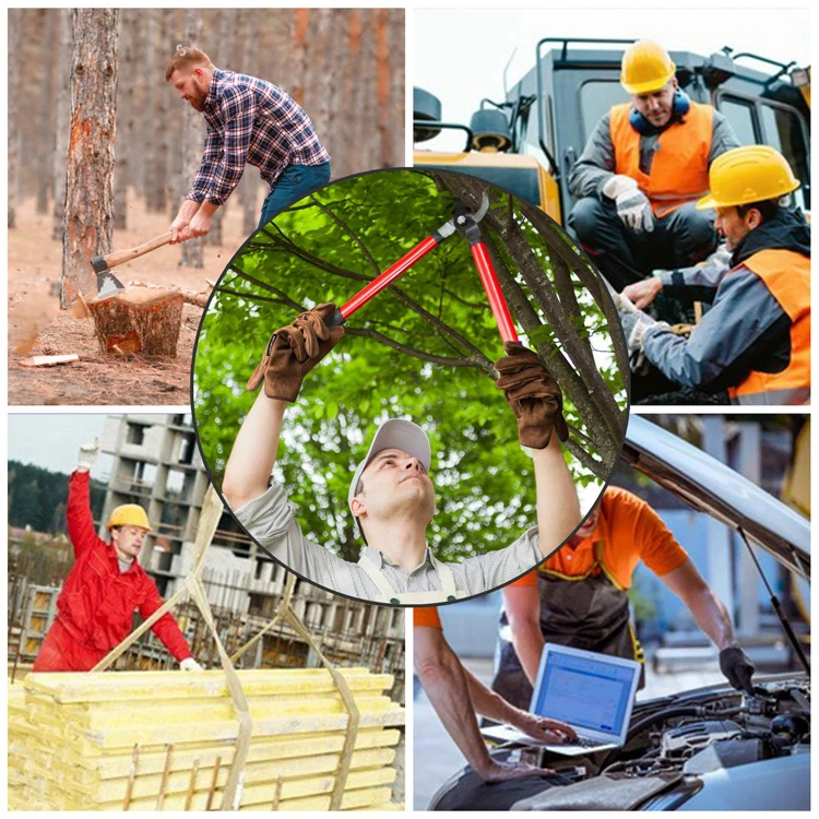 Leather Safety Work Gloves Gardening Carpenter Thorn Proof Truck Driving Safty Gloves Working Waterproof for Construction