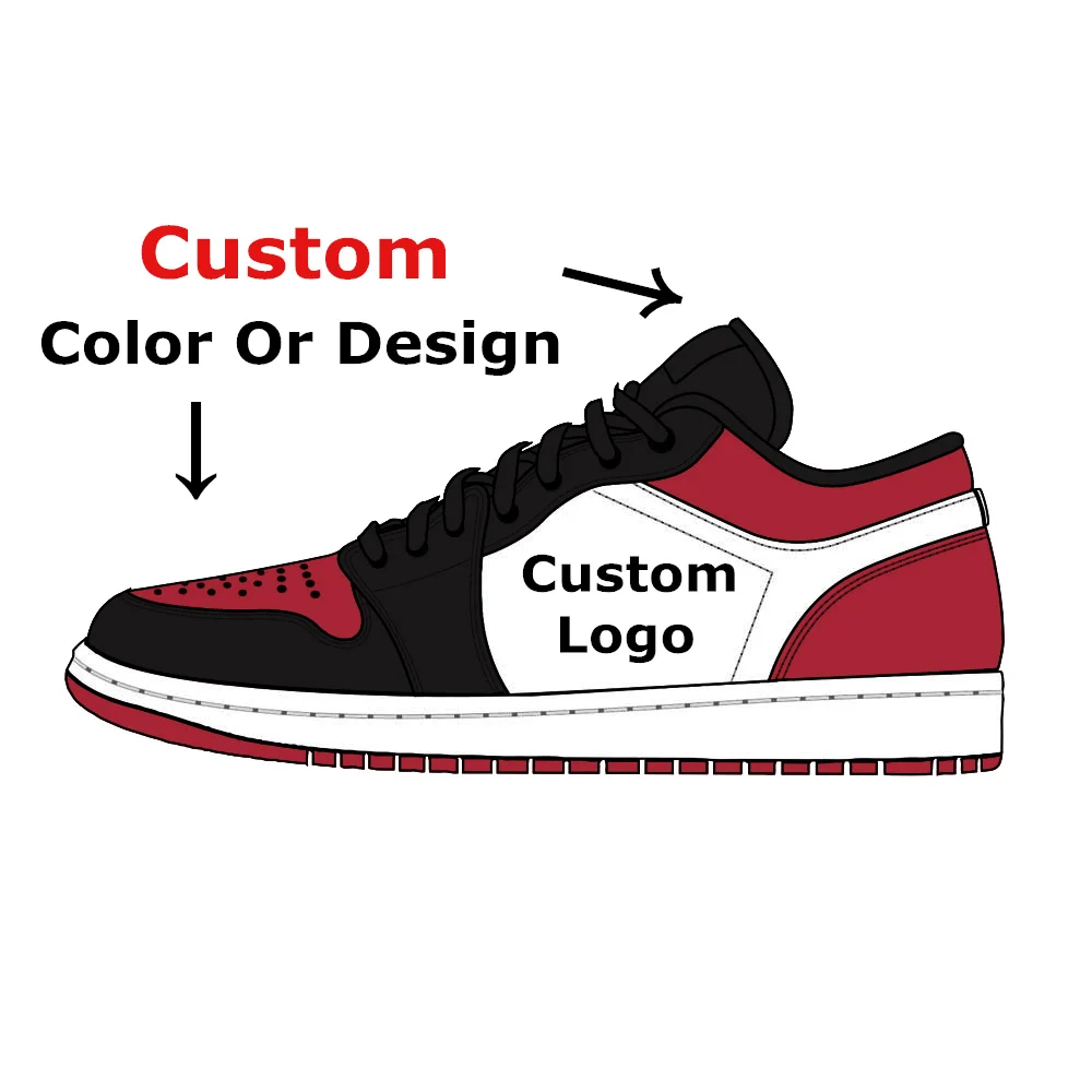 Factory Price Wholesale Men Custom Logo Brand Air Basketball AJ 1 Shoes Running Sport Sneakers