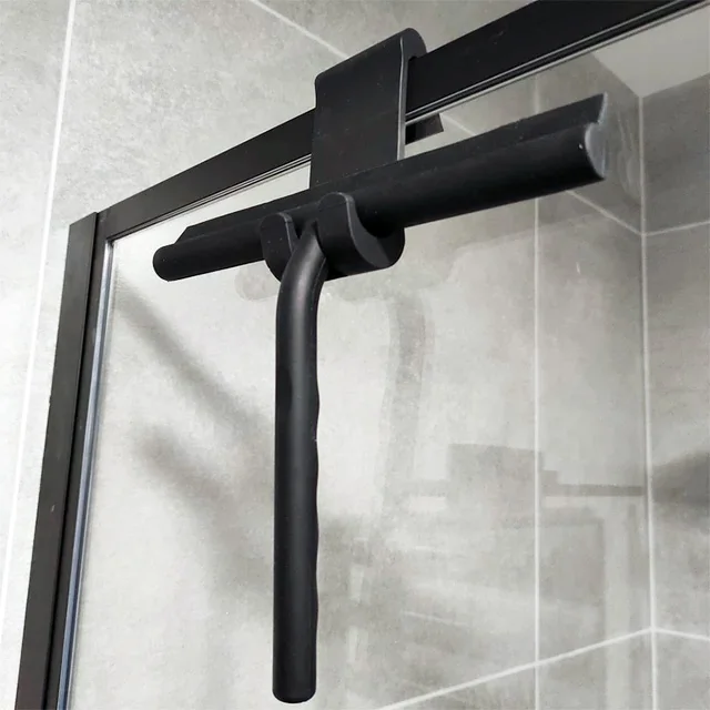 Stainless Steel Raam Douche Wisser Window Wiper Black Silicone Window Scraper Shower Squeegee