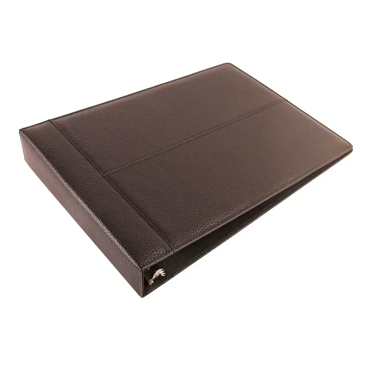 Custom Office Supplies Classic Business Loose Leaf 7 Ring Binder Folder Meeting Record Document File Folder Learning Binder