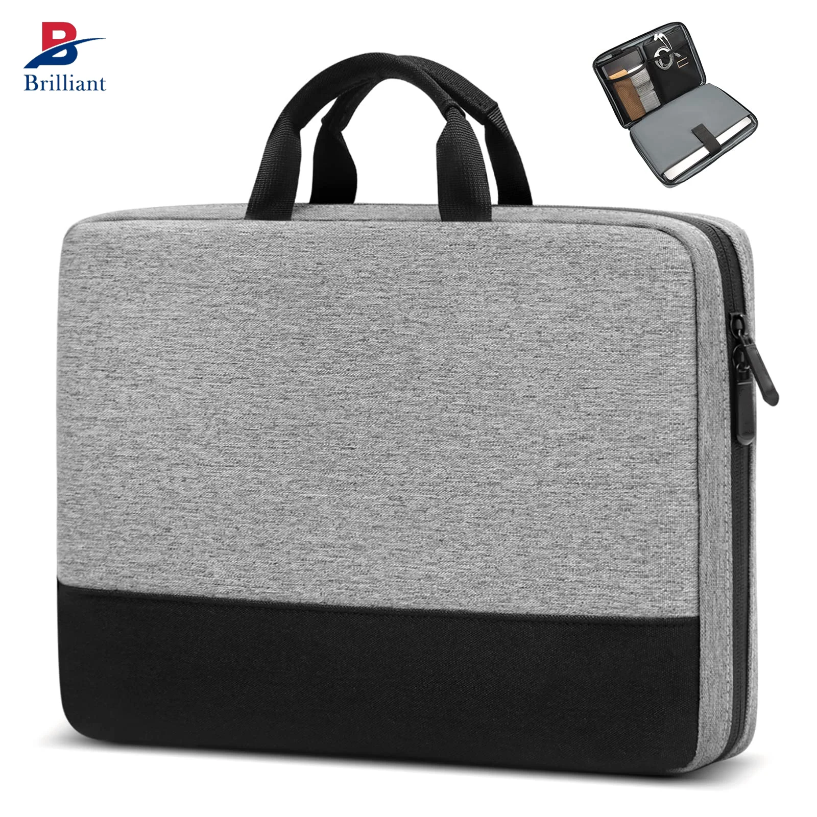 Brilliant Customized Business EVA  Laptop Case 15 15.6 16 Inch Laptop Storage Case Waterproof Handbag