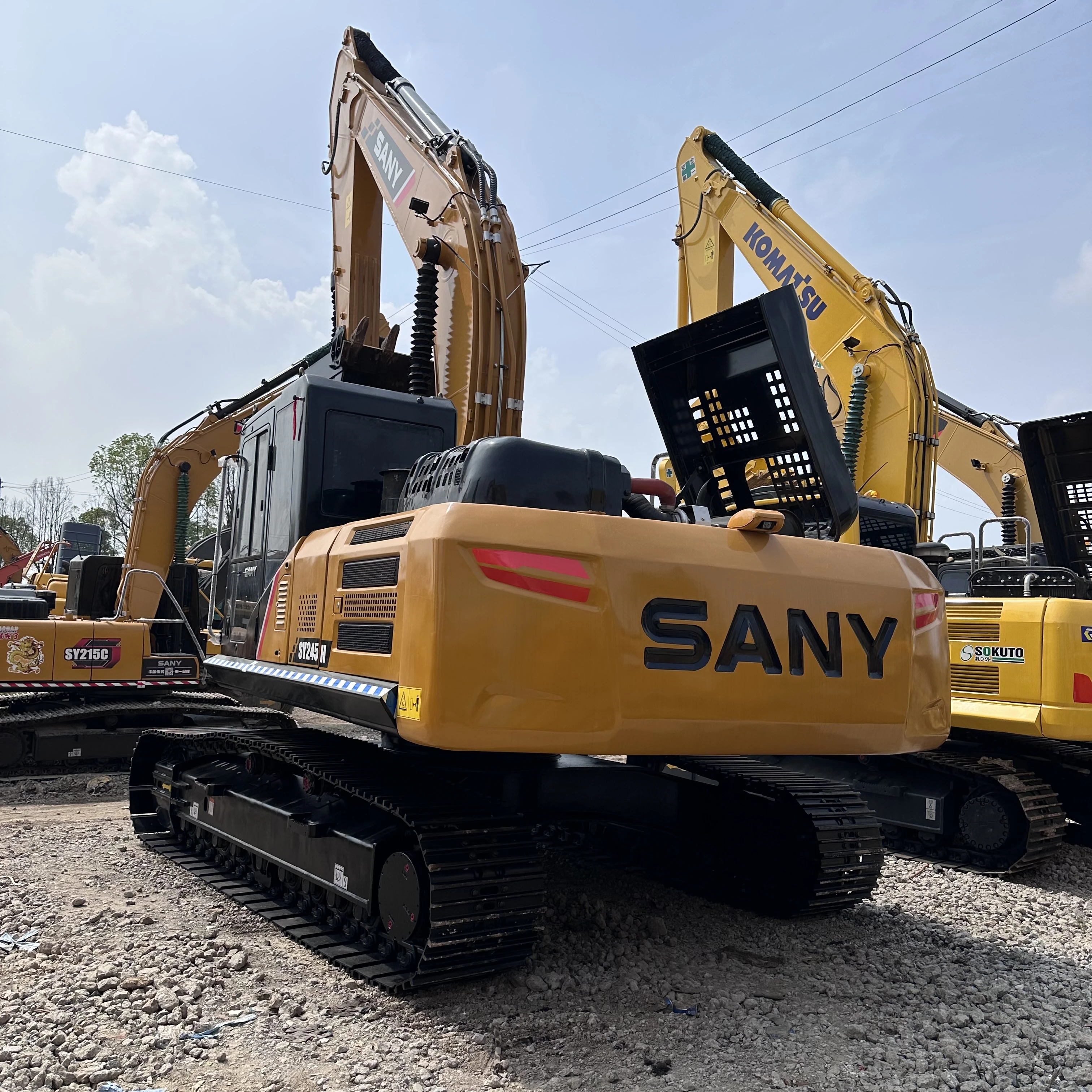 24 ton sany 245 excavator with Low Price High Quality for Construction digger Used sany sy245h excavator for sale