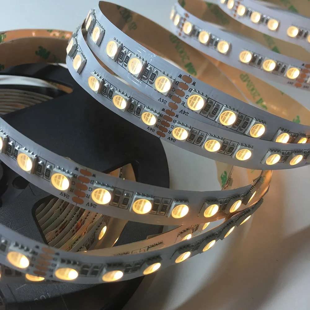  Светодиодная лента 5 в 1 120 led m 10 мм ширина 12 24 5050 rgbwww rgb