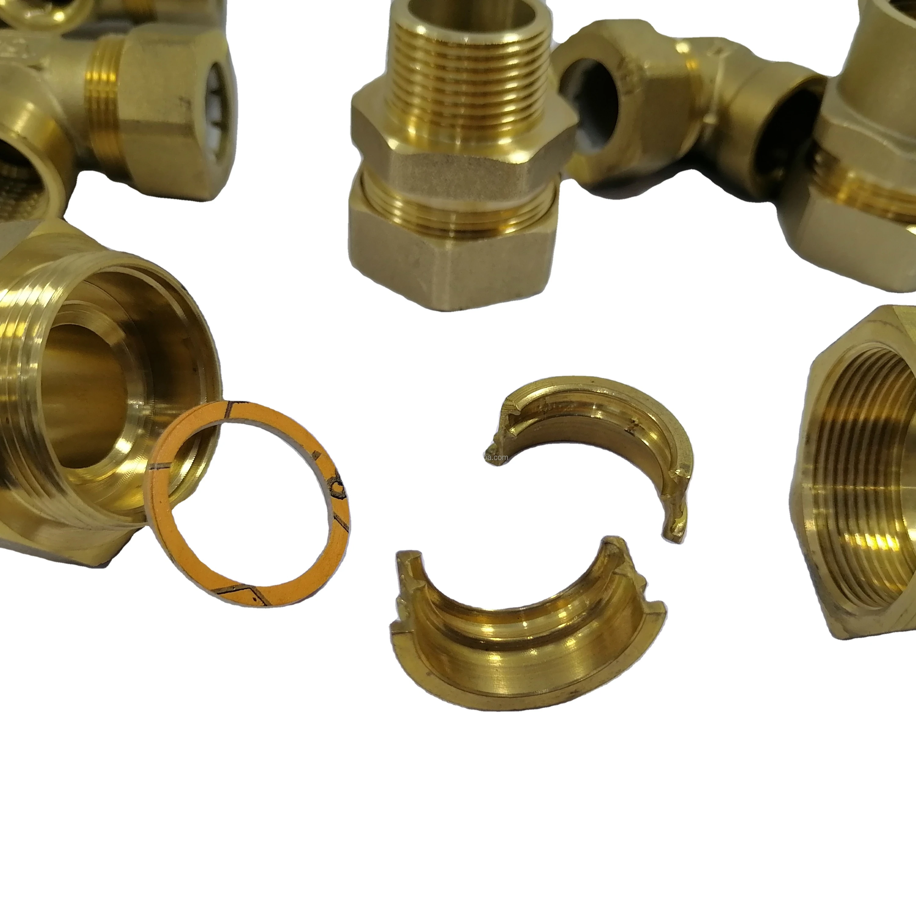 Stainless Steel Flexible Pipe Brass Fittings Hard Seal Quick Connect Metal BRASS FITTINGS