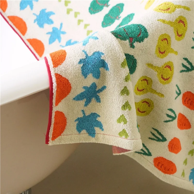 Luxury 3 Set Towels Furry Design Lovely Rich Pattern Cotton Dry Face Towel Bath Towel With Logo