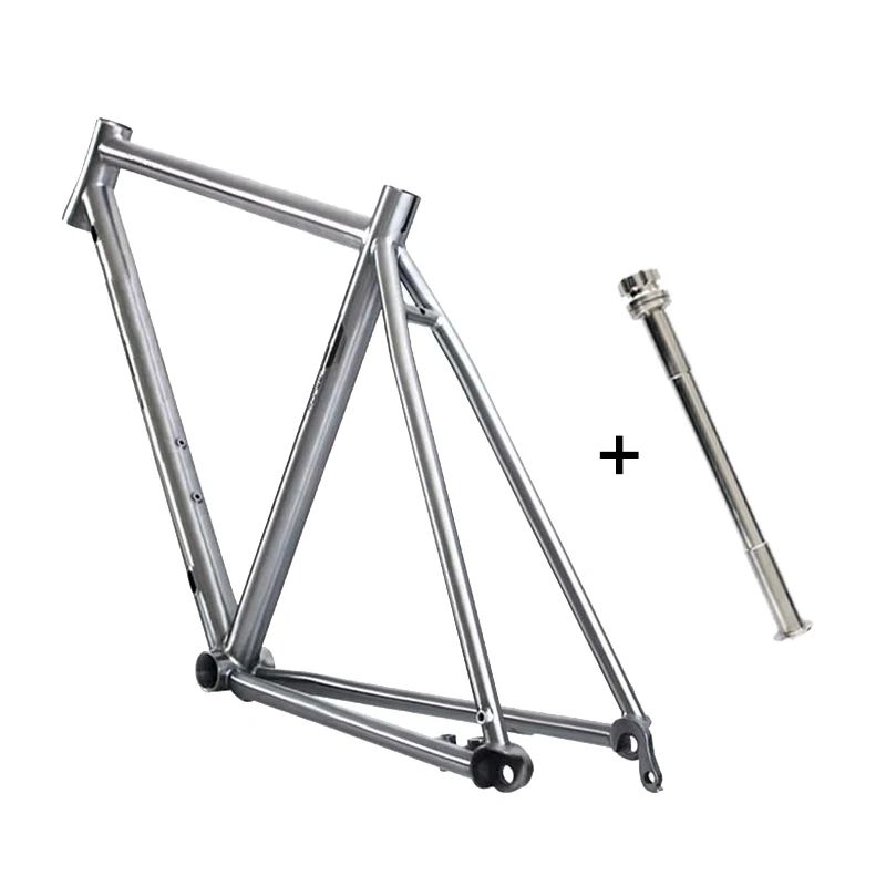 Custom Make Gravel Road Bike Frame and Thru Axle, Factory Price 700x32C Titanium Alloy Racing Bicycle Frame with Disc Brake