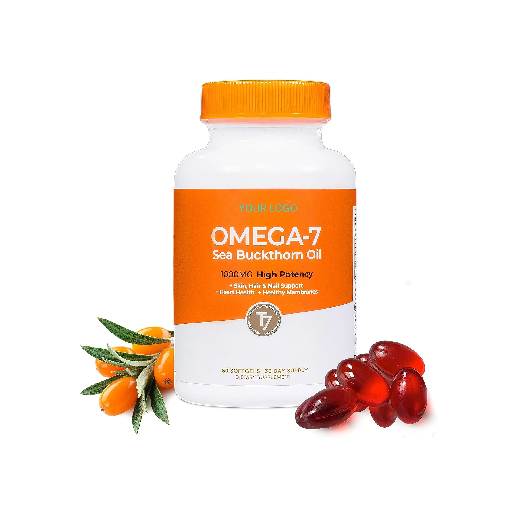 Professional Supplier Omega-7 Softgels, Premium Organic Himalayan Sea Buckthorn Oil OEM